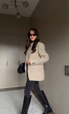 Пиджак на подкладке цвет бежевый