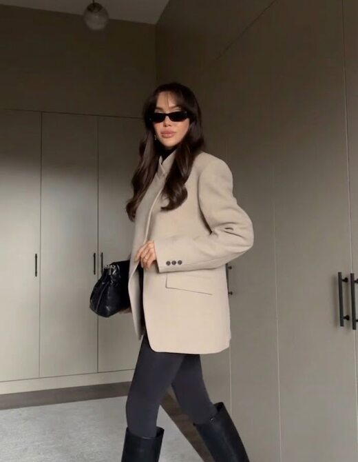 Пиджак на подкладке цвет бежевый