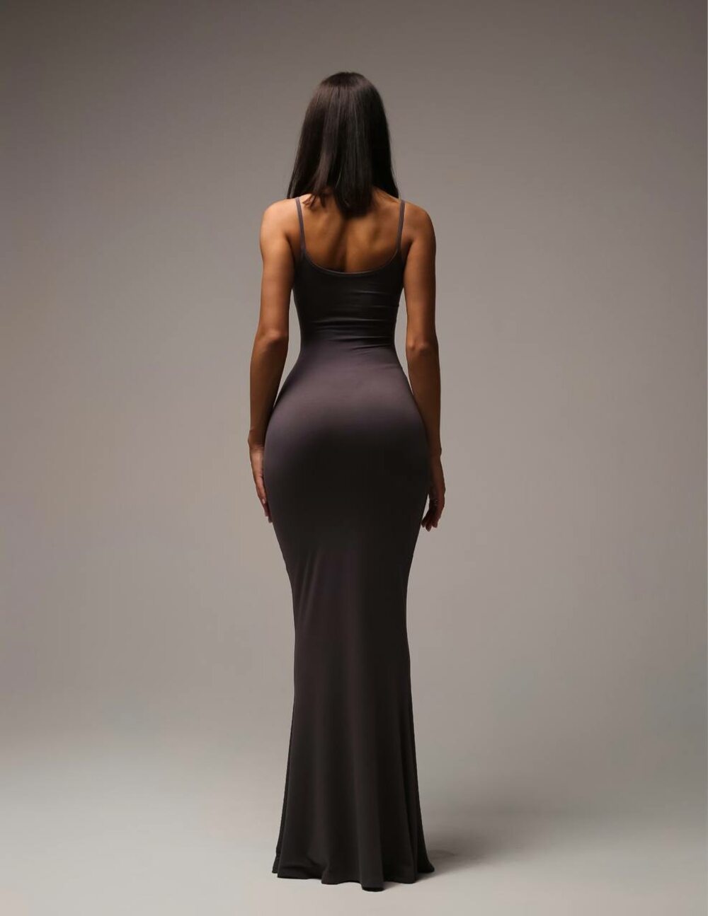 Базова сукня skims, колір шоколад