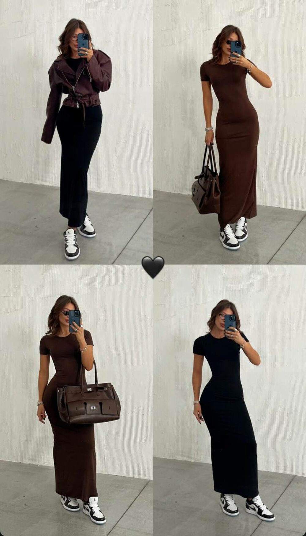 Платье skims с разрезом, цвет шоколад