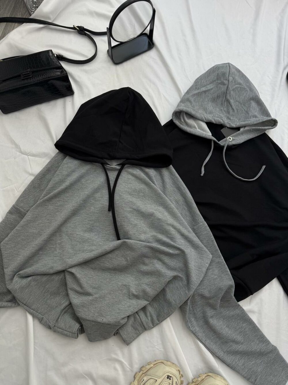 Худі з капюшоном, колір сірий